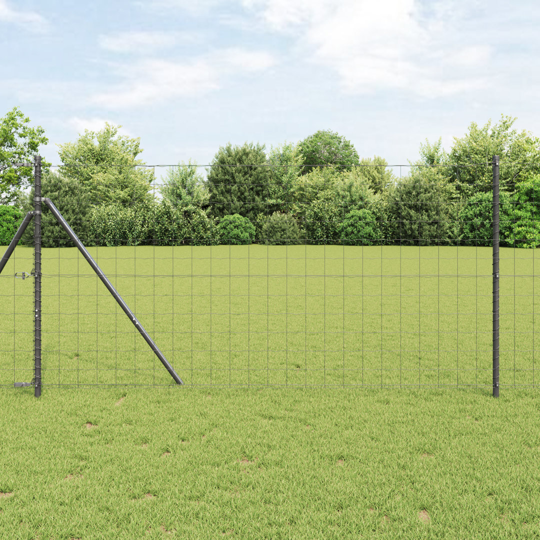 100cm H x 2500cm W Powder-Coated Steel Border Fencing