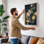 Scattered Blossoms Japandi - Wrapped Canvas-733384294-733384287