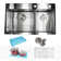 CozyBlock 36'' L Drop-In Double Bowl Stainless Steel Kitchen Sink