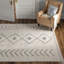 Phoebe Machine WashableGeometric Area Rug in Cream/Dark Slate-734777044