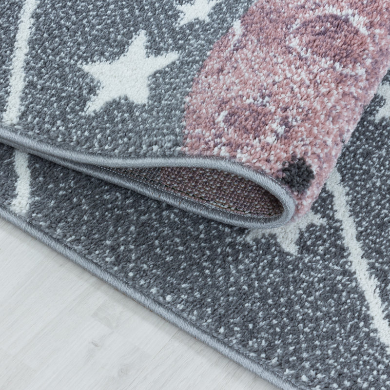 Turnage Abstract Flatweave Area Rug, Rectangle 200 x 290cm
