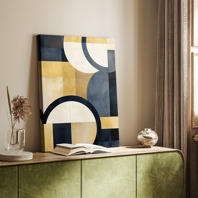 Série ABSTRACT DLXIV - Toile tendue avec châssis de qualité supérieure - Prêt à être accroché, H 27 po x l 18 po