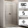 45"-48" W x 76" H Reversible Framed Sliding Shower Door With Soft Close And Clear Tempered Glass