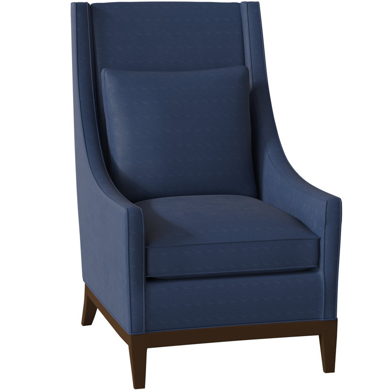 Eastside Wingback Chair, Burnished Brown, Frontier Charcoal