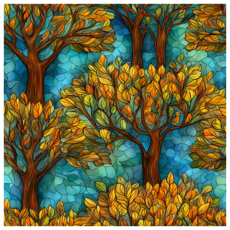 Jeté en molleton Autumn Leaves - Jetés nature pour canapés ou lits, 60in W x 80in H