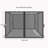 10X10 Ft Gazebo Replacement Mosquito Netting, Zippered 4 - Side Mesh Walls, Ideal For Patio Gazebos, Providing Insect Protection, Ventilation, Black Polyester Material-116225162