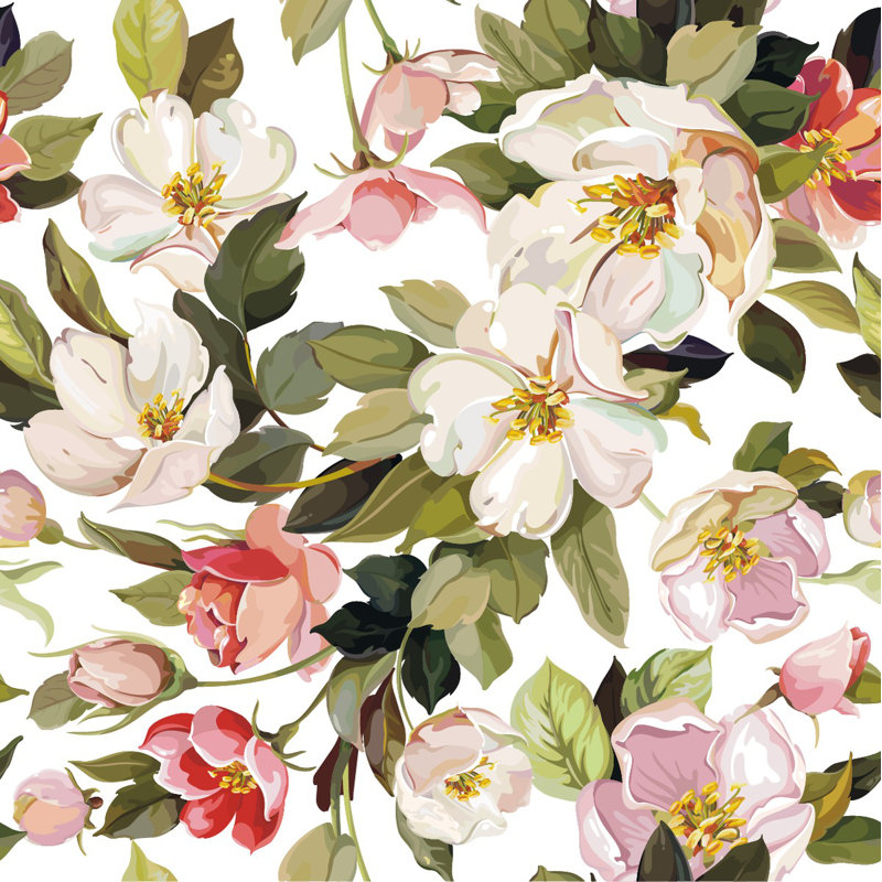 Peel & Stick Wall Mural, 10.42' W x 10.42' L