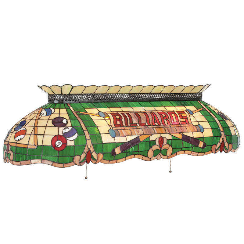Cosme 50"  Tiffany Billiard Pool Table Light By RAM Game Room