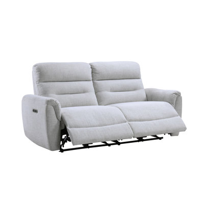 Canapé en chenille gris Easy Motion avec port USB Eastre