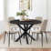 Folmar 4 - Person Dining Table Sets With 39.4'' Round Table & 4 Upholstered Chenille Chairs