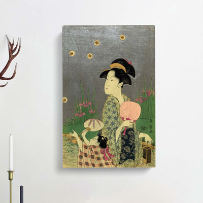 Hotarugari by Eishosai Choki - Wrapped Canvas