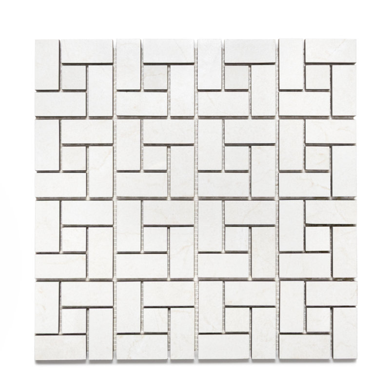 Cordoba Soft Matte Porcelain Pinwheel Mosaic Floor and Wall Tile