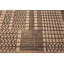 Tapis brun / crème à motif géométrique moderne à motifs tribaux One-of-a-Kind