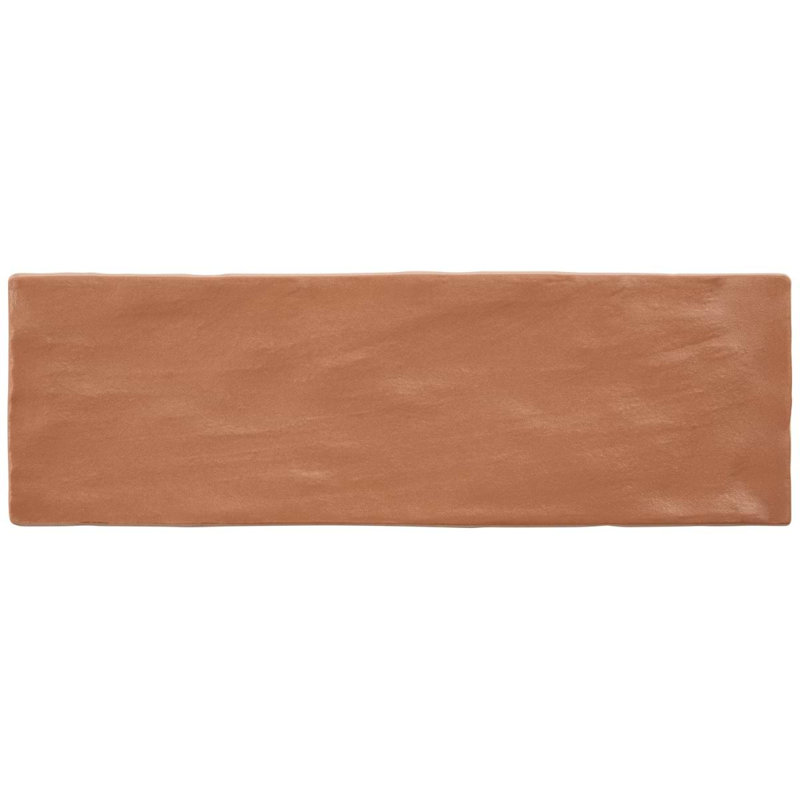 Montauk 2x8 Mixed Finish Ceramic Tile, Terracotta