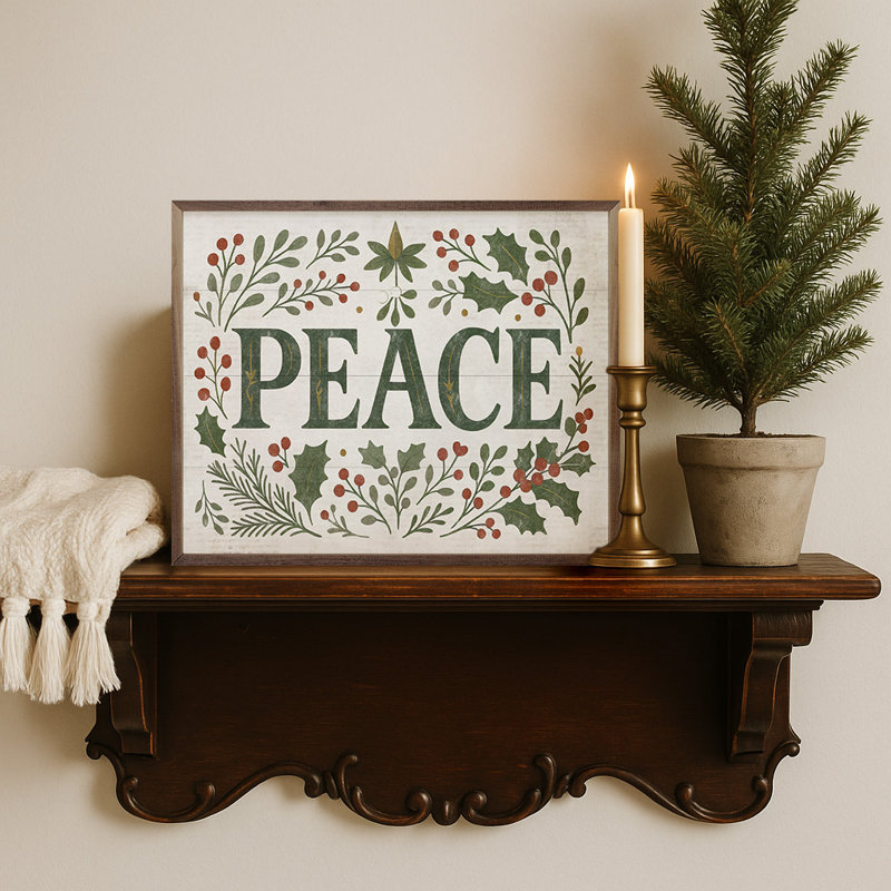 Decorative Peace, 32" H x 40" W
