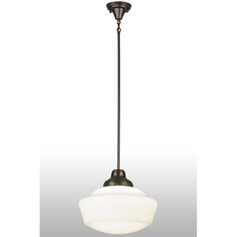 Luminaire suspendu 1 lumières scolaire single Moshier