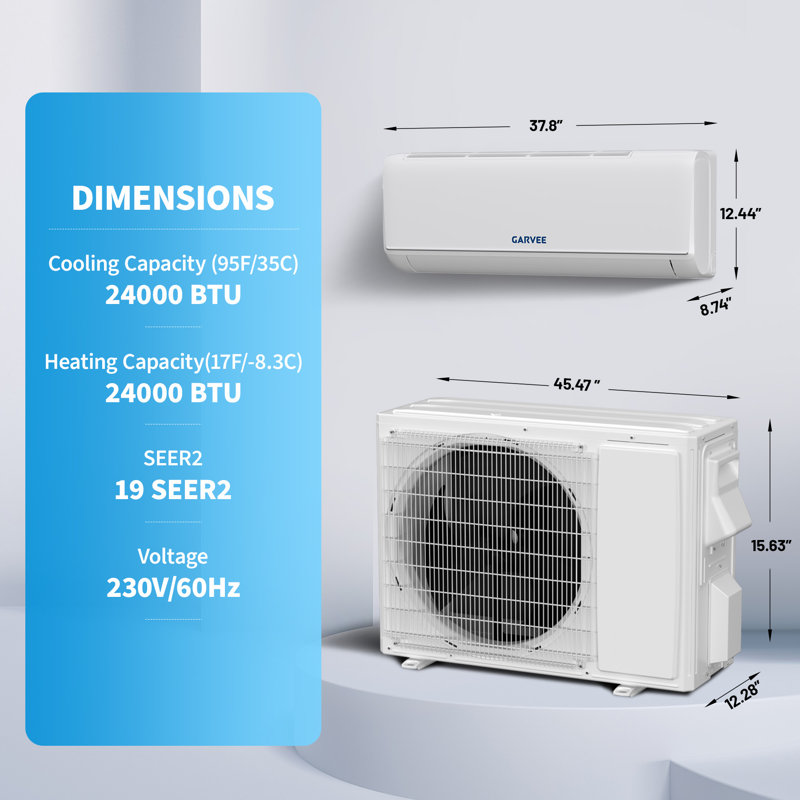 ABS 1 x 2 SEA2 19 24000BTU avec WiFi 230V R32 réfrigérant - refroidissement, chauffage ABS