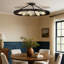 Plafonnier semi-encastré 9 lumières 32 po Easterwood