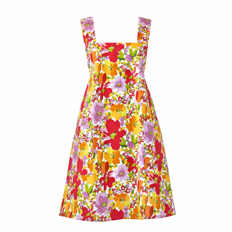 Springtime Floral Pinafore Apron