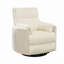 Fauteuil inclinable manuel en velours côtelé à côtes larges, blanc-1892054172