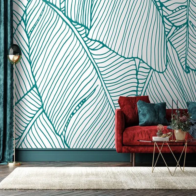Harmonie de ligne tropicale, L 108 po x l 96 po