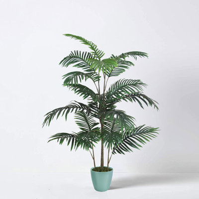 Faux Palm Plant in Planter