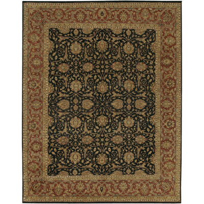 Tapis noir / ivoire Gvidas