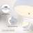 Modern 11.8'' Acrylic LED Flush Mount Ceiling Light 5CCT Dimmable with Remote-848131498