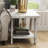 Modern End Table In White, With Extra Storage Beneath Option Feature Design Wood Shelf Included-955192904-955192914