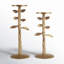 Brier 2 Piece Aluminum Tabletop Candlestick Set