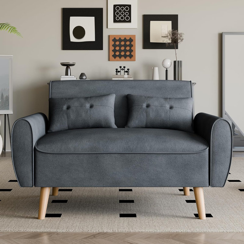 Bergthold Upholstered Armchair, Dark Gray