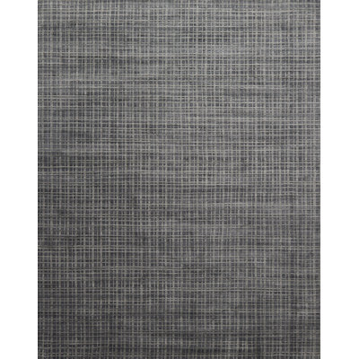 Tapis gris tissé à la main Hannon