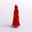 Sapin de Noël artificiel floqué rouge avec base-1245907198