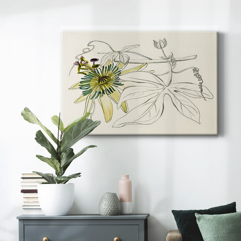 Toile tendue Passionflower I-Gallery, H 8 po x l 12 po