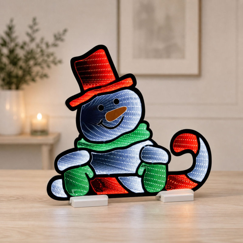 Bonhomme de neige bonbon canne Ekkolight L 21,5 po