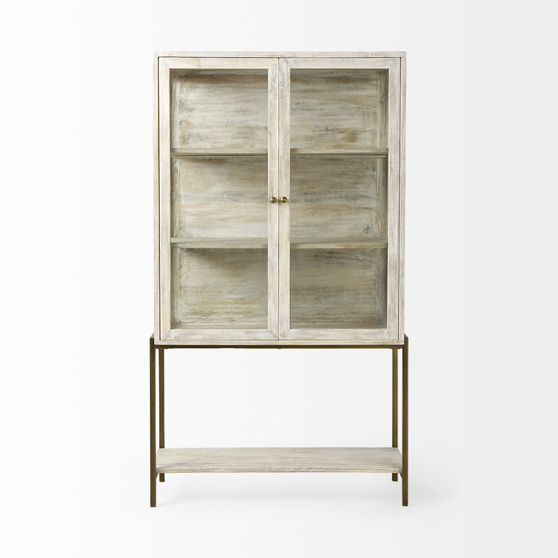 Arelius Curio Cabinet, White