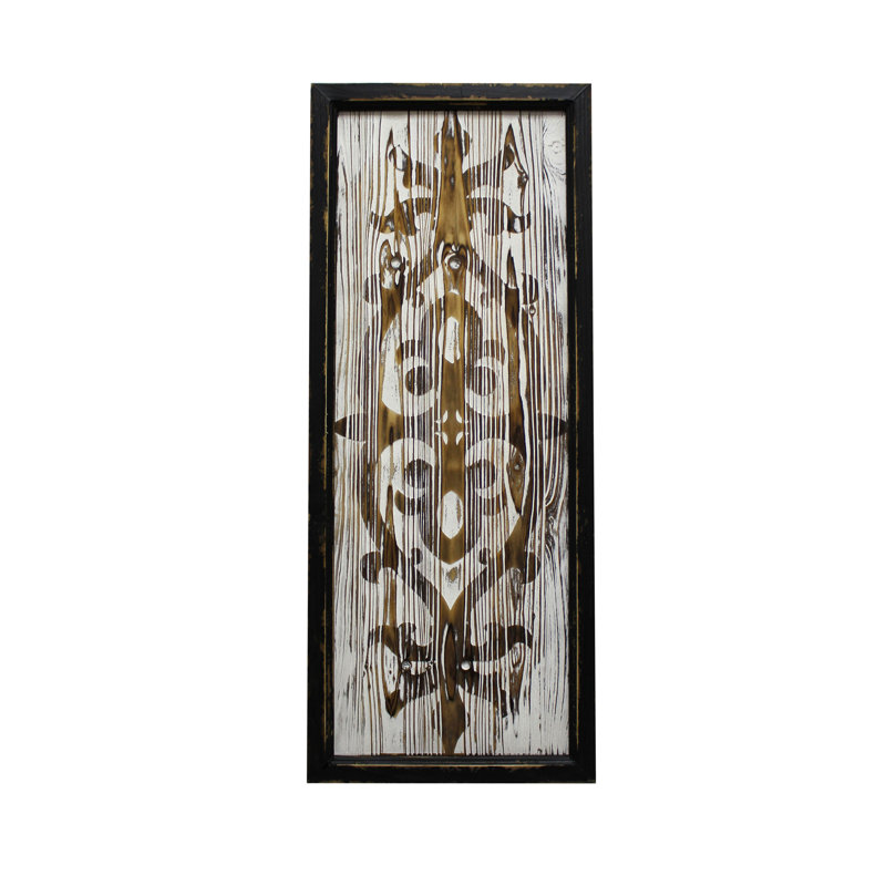 Farmhouse Plants & Flowers Wall Decor on Solid Wood, White