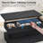 Lift Top Extendable Coffee Table With Led Light Strip,4 Drawers And Hidden Compartment-1332583984