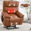 Grand fauteuil inclinable électrique à deux positions avec porte-gobelet dissimulé et télécommande Leatherair-714222738