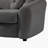 Ivy Bronx 112" Modern Curved Sofa, Back Upholstered Couch with 3 Decorative Throw Pillows-27762580
