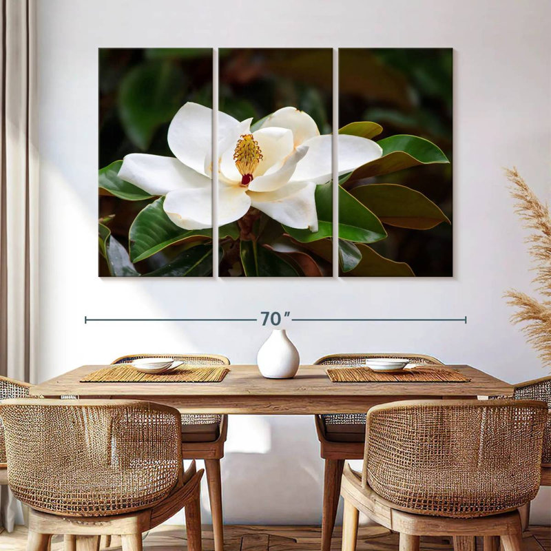 Fleur de magnolia Harnek Southern, H 36 po x l 57 po