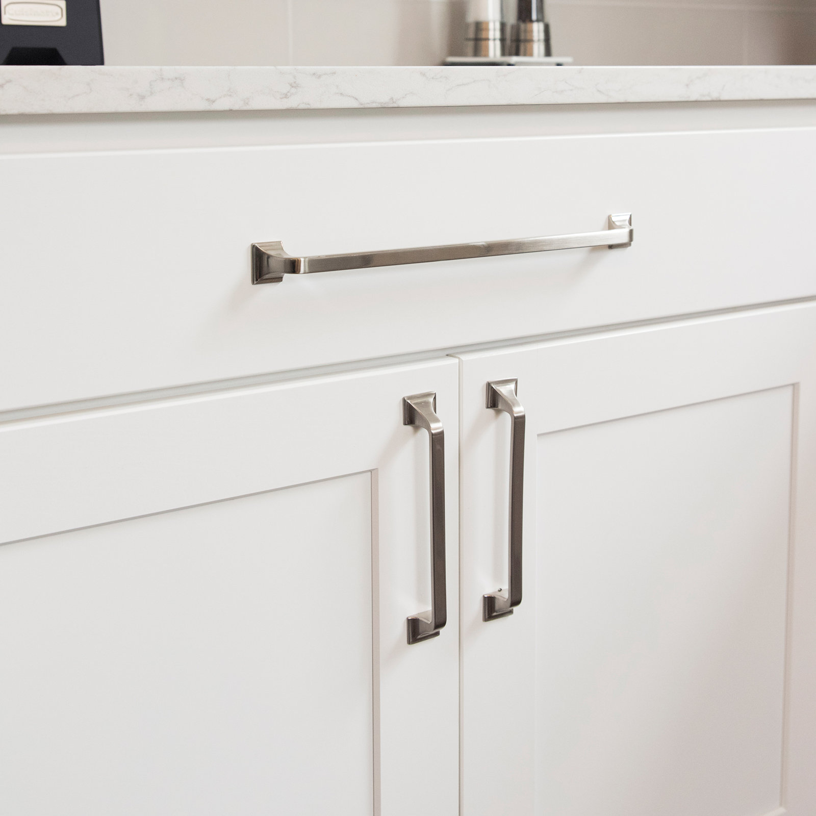 Forge Farmhouse Cabinet Pull, 6-5/16", Satin Nickel, 10