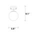 Luminaire suspendu simple à 1 lumière Shaylan