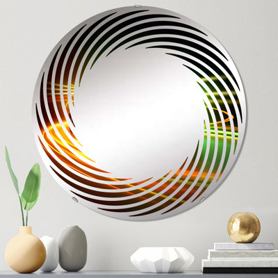 Neon Light Strips Car Drifting - Miroir mural en spirale-MIR116981-Ovale