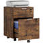 HOMCOM Mobile File Cabinet Wheels 2 Drawer-1163800321