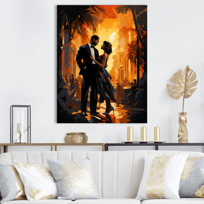 Black Harlem Renaissance Jazz Couple - Harlem Renaissance Wall Art