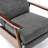 Wood Arm Push Back Recliner-199656855
