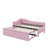 L-Shaped Twin-Sized Daybed With Pop-Up Trundle Bed Design-389108689
