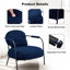 Ensemble de 2 fauteuils d'appoint rembourrés en velours côtelé avec coussin lombaire Aldarondo-132269720