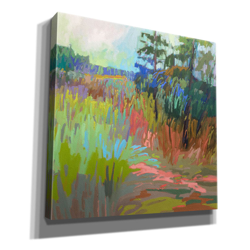 " Out There " by Jane Schmidt, 18" H x 18" W x 0.75" D